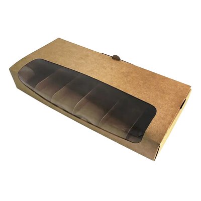 Коробка для ескімо з підкладками Крафт 31х14х5см (5шт) lp81::1 фото