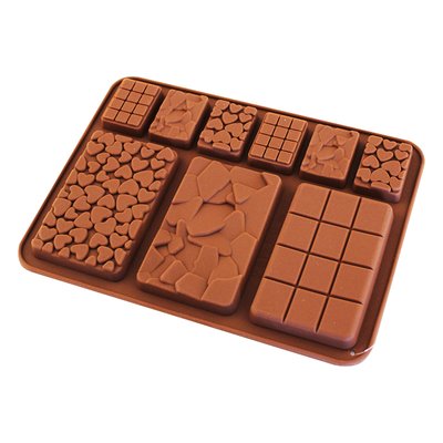 Силіконова форма для шоколаду і карамелі Плитки №2 3648 фото