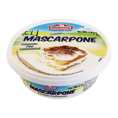 Крем-сыр Маскарпоне Mlekoma, 250гр 06607 фото