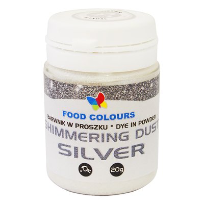 Харчовий барвник-глітер Food Colours Silver, 20гр WS-P-150 фото