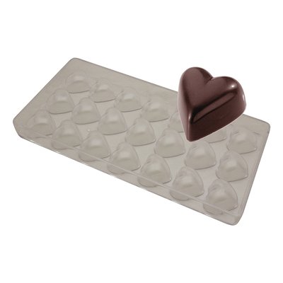 Полікарбонатна форма для шоколаду Серденька 212::love фото