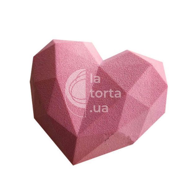 Силиконовая форма для евро-десертов Сердце-Оригами 693/2736 фото