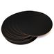 Дерев'яна кругла підкладка під торт 35см (Чорна): Сервірування та пакування