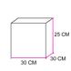 Коробка для торта с окном белая 30х30х25см (5шт): Сервировка и упаковка