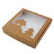 Коробка для пряників 15х15см Крафт Новий Рік (5шт): Сервірування та пакування