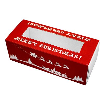 Коробка для макаронс 14х6см Merry Christmas (5шт) 835::7 фото