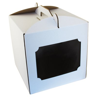 Коробка для торта Белая 25х25х25см (5шт) lp101 фото