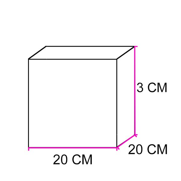 Коробка для пряників 20х20х3см з вікном Біла (5шт) 1402::4 фото