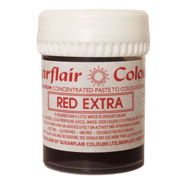 Гель-паста концетрат Sugarflair Max Красный (Red Extra) C101 фото
