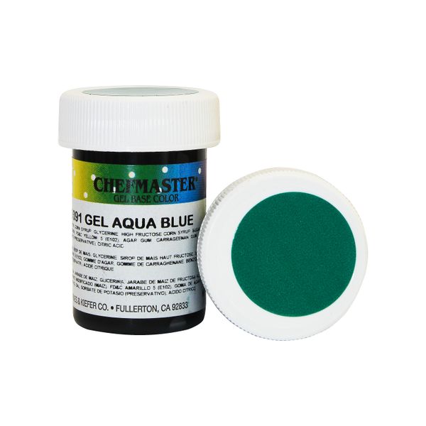 Гель-краска Base Color Chefmaster Aqua Blue, 28гр 9391 фото