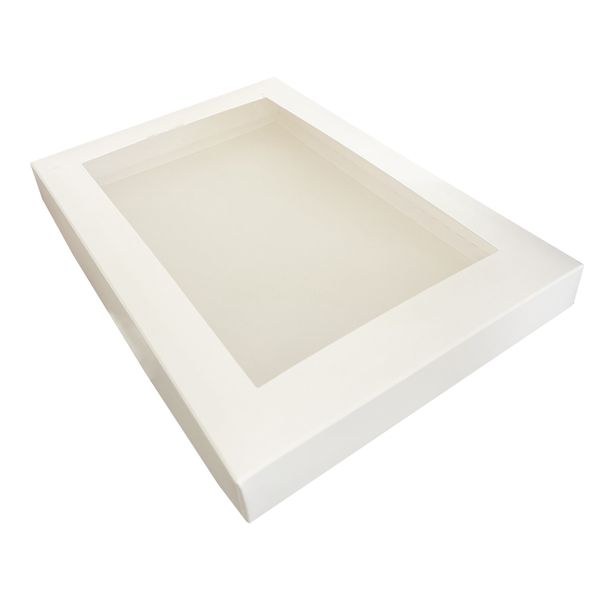 Коробка для пряников 30x20x3см с окном Белая (5шт) 00141::1 фото