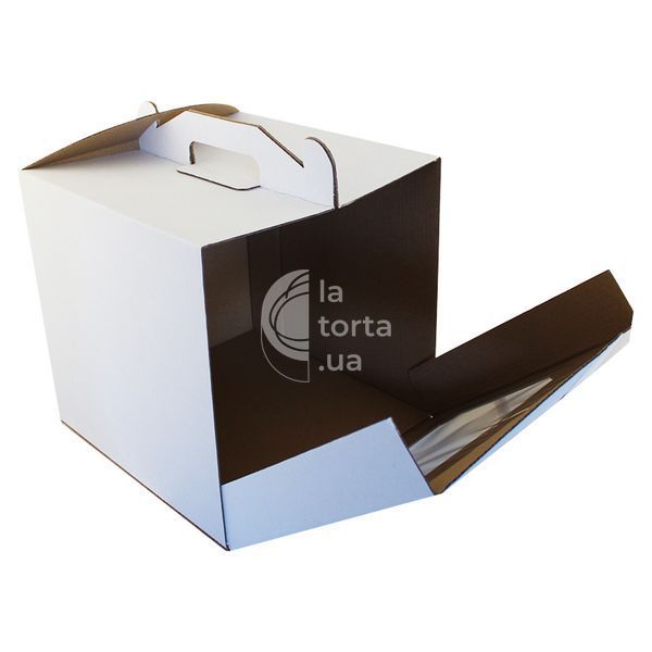 Коробка для торта Біла 25х25х25см (5шт) 20-01213/lp101 фото