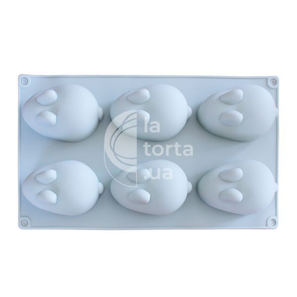 Силіконова форма для євро-десертів 3D Кролики 2994 фото