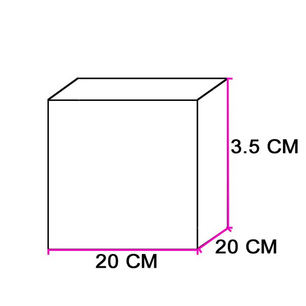 Коробка для пряників 20х20х3,5см з 9-ма отворами (5шт) lp41 фото