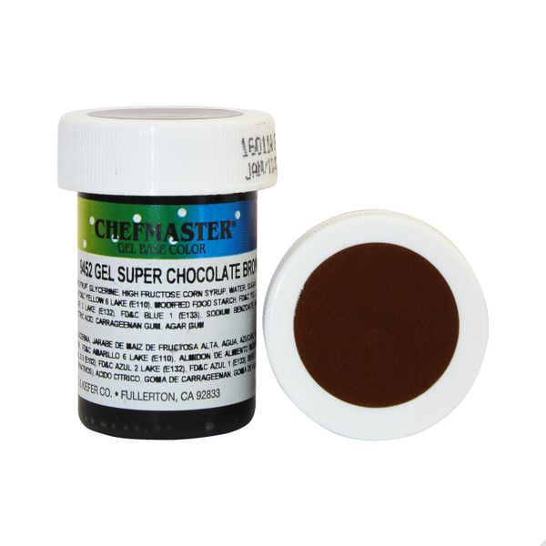 Гель-фарба Base Color Chefmaster Chocolate Brown, 28гр 9452 фото