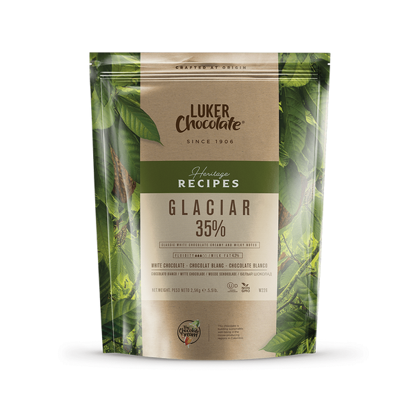 Шоколад белый GLACIAR 35%, 2,5 kg 1000480 фото