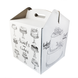 Коробка для торта 30х30х30см з принтом (5шт): Сервірування та пакування