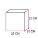 Коробка для торта с окном 25х25х20см (5шт): Сервировка и упаковка