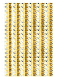 Сахарная картинка 200 евро 3см (114шт на листе) 20х30см 028028/pr751 фото