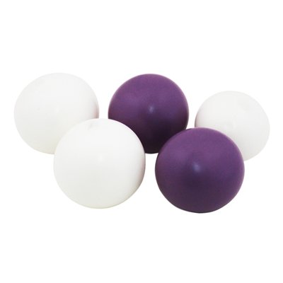 Желейные шарики белые / сиреневые (5шт) 34516::2 фото