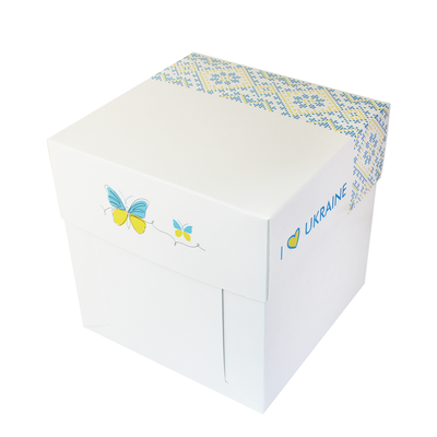 Коробка для бенто-торта 16x16x16 Украина (5шт) 1029::1 фото