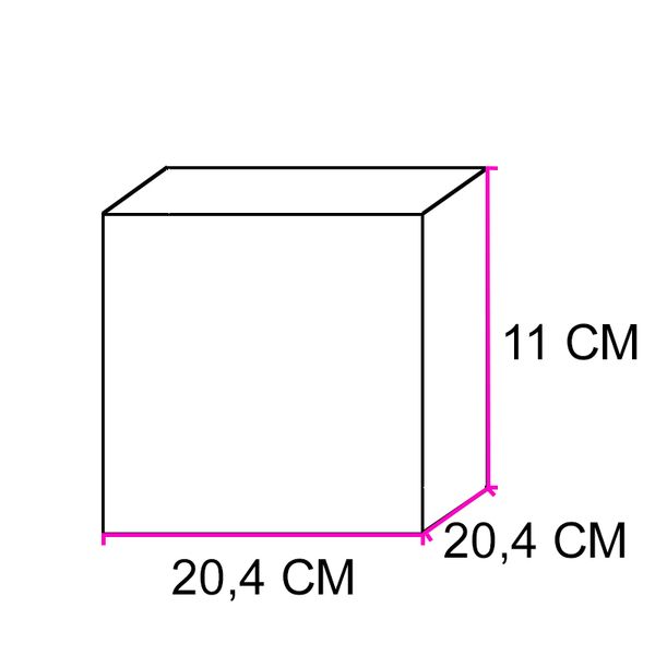 Коробка для 4 капкейков Аквариум 20,4x20,4x11см Крафт (5шт) lp96::1 фото