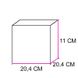 Коробка для 4 капкейків Акваріум 20.4x20,4x11см Крафт (5шт): Сервірування та пакування