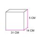 Коробка для ескімо з підкладками Крафт 31х14х5см (5шт): Сервірування та пакування