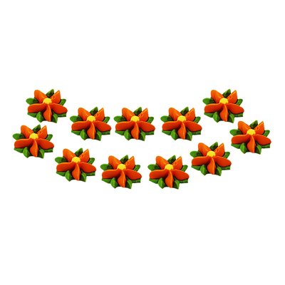 Цукровий декор Лісова квіточка (помаранчевий) 30972::2 фото