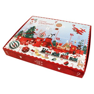 Коробка для Адвент-календаря Merry Christmas 31х25х4см 1749 фото