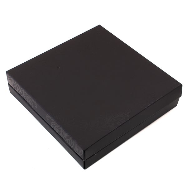 Коробка для конфет 16х16см Узор черная (5шт) 462::1 фото