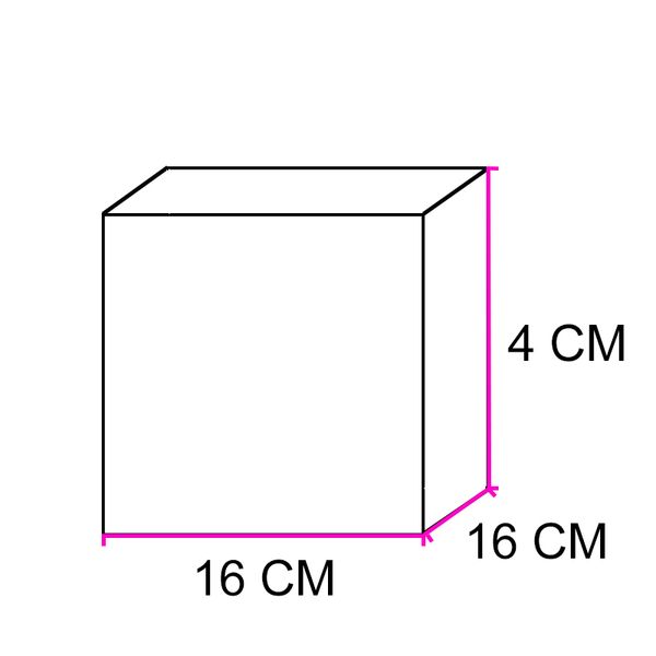 Коробка для цукерок 16х16см Червона (5шт) 463 фото