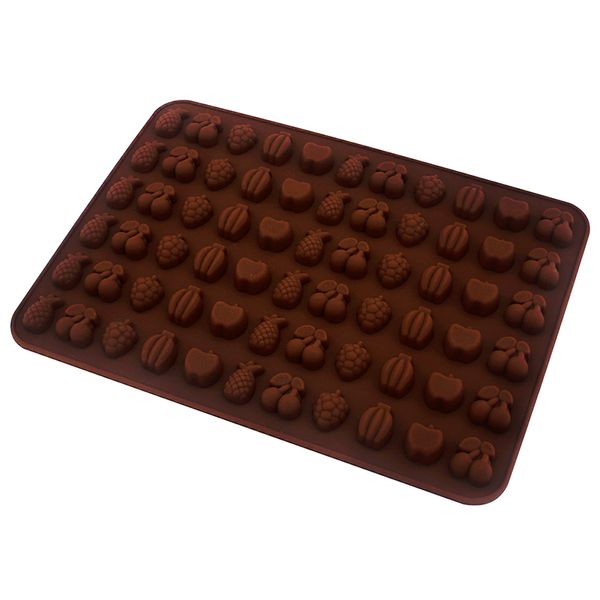 Силіконова форма для шоколаду і карамелі Фрукти 3268/1155 фото
