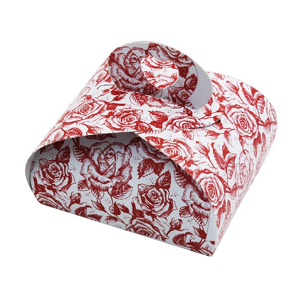 Коробка-бонбоньєрки Роза червона 6х7х4,5см (5шт) lp45 фото