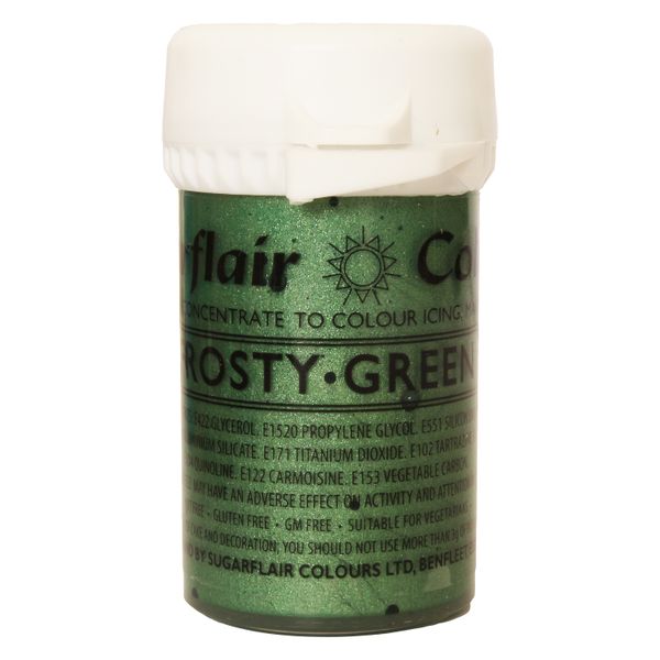 Перламутровый гелевый краситель Sugarflair Морозно-зеленый (Frosty green) А704 фото