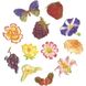Набор резаков для мастики FMM Цветы и фрукты: Резаки, плунжеры, пэчворки