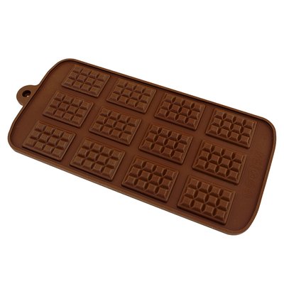 Силиконовая форма для шоколада и карамели Мини плитки 12 126/1208 фото