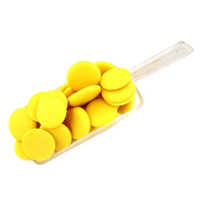 Шоколадные диски лимонные (глазурь кондитерская), 250гр 50-115 фото