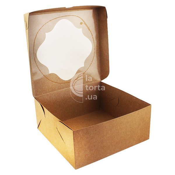 Коробка для Бенто-торта 20х20х9см Крафт (5шт) lp98::1 фото
