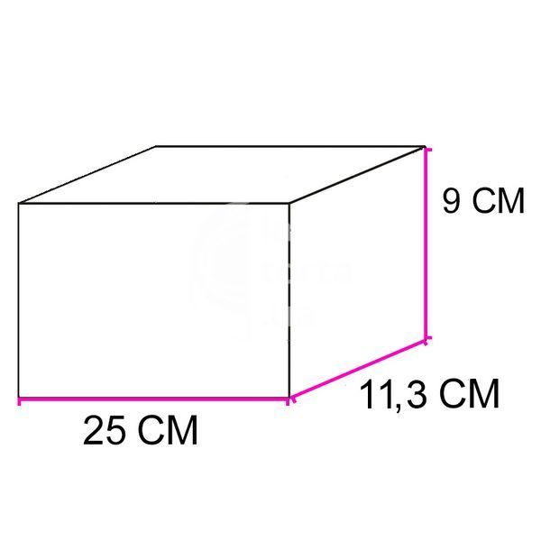 Коробка для меренгового рулета с ручкой Медвежата 25x11x9см (5шт) 398::1 фото