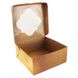 Коробка для Бенто-торта 20х20х9см Крафт (5шт): Сервірування та пакування