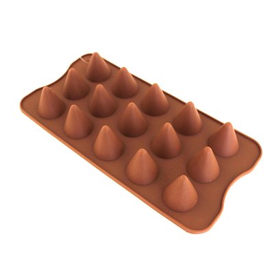 Силіконова форма для шоколаду i карамелі Конуси 3773 фото