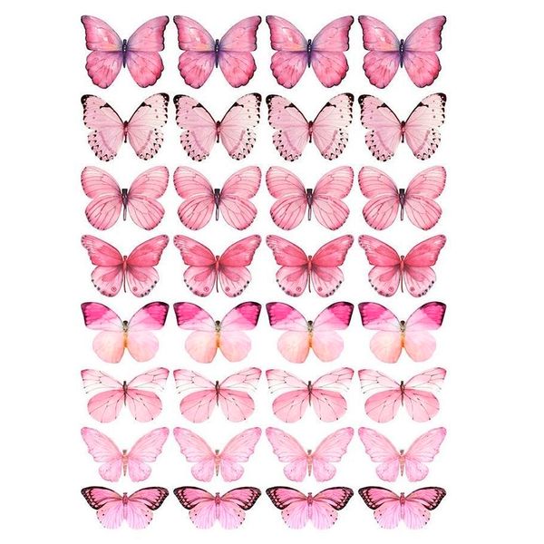 Вафельная картинка Бабочки №8 20х30 027027/pr58 фото