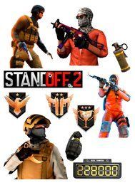 Вафельная картинка игра Standoff №4 30x20см 027027/pr367 фото