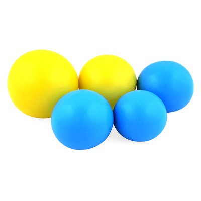 Желейні кульки жовто-блакитні (5шт) 34516::11 фото