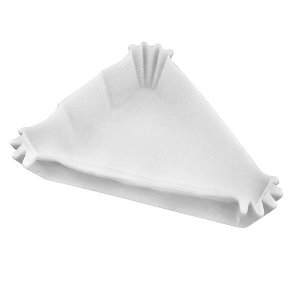 Бумажная треугольная форма для торта Белая, 20шт 1156020 фото