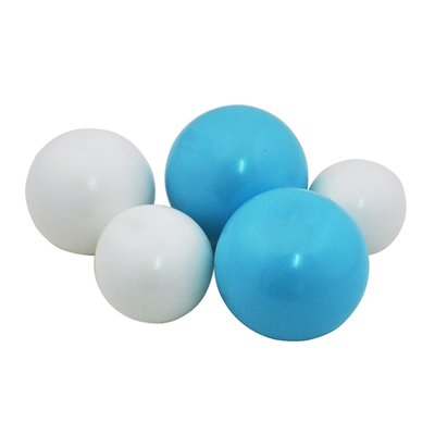 Желейные шарики белые / голубые (5шт) 34516 фото