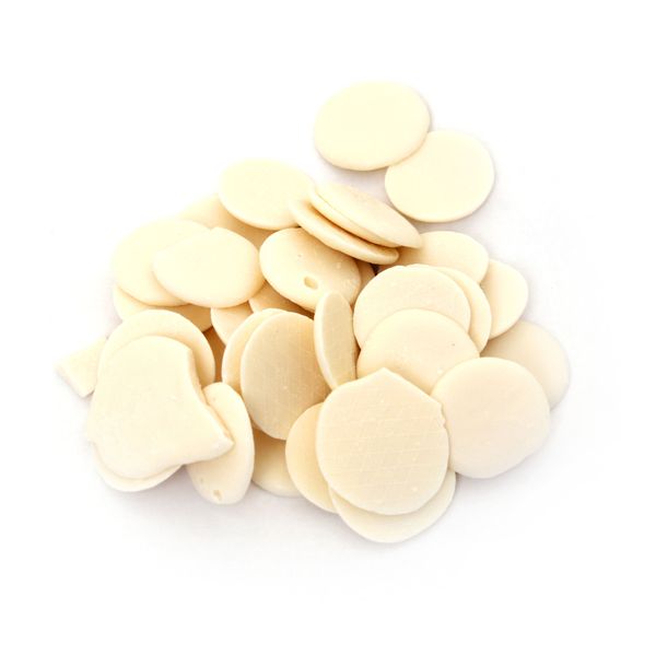 Шоколадні диски білі (глазур кондитерська), 15кг (під замовлення) 50-108-15 фото