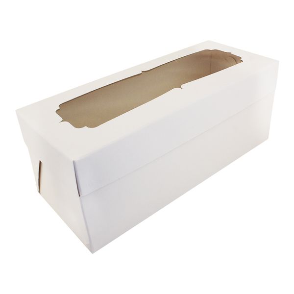 Коробка для капкейків на 3шт Бiла з вікном (5шт) lp102 фото