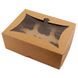 Коробка для капкейков 6шт Крафт (5шт): Сервировка и упаковка